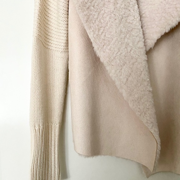 Cream Faux Suede Sweater (NWOT) - Picture 6 of 7